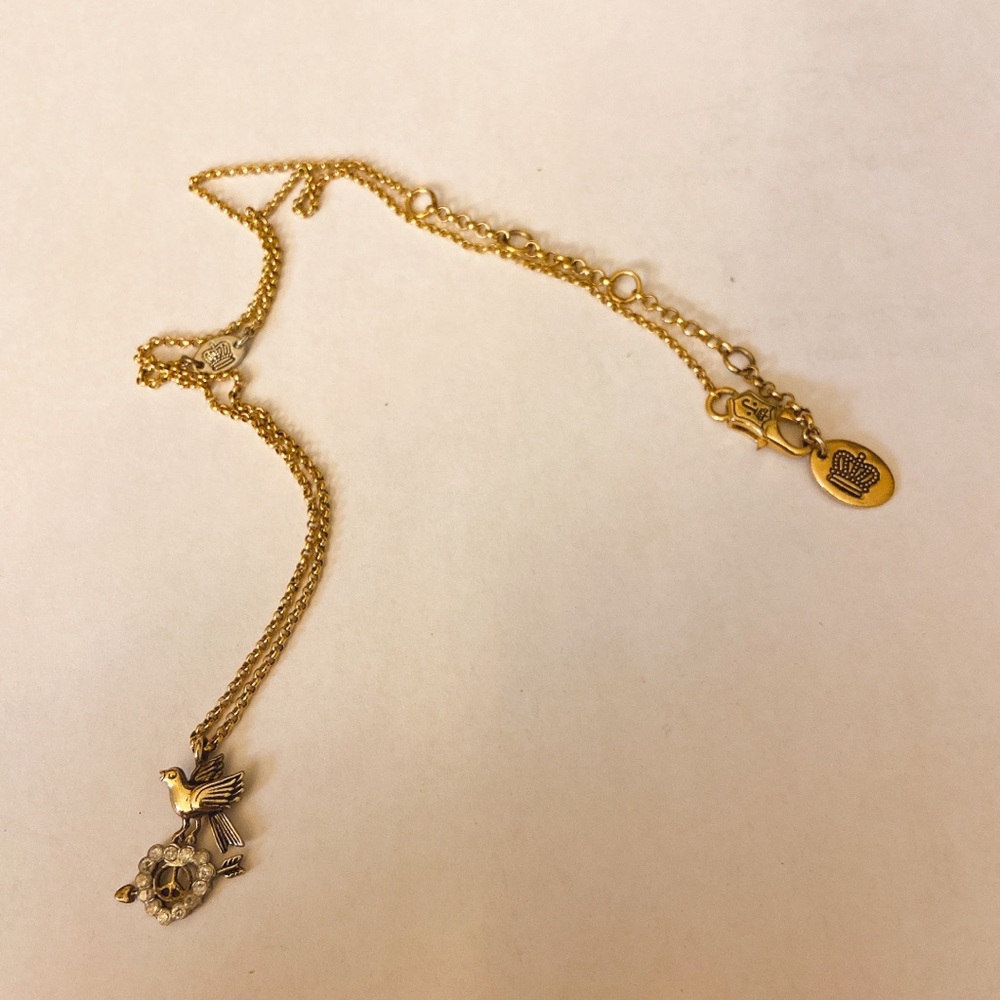 Juicy couture bird necklace